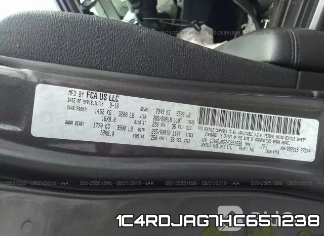 1C4RDJAG7HC657238 фото 10