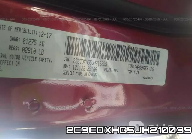 2C3CDXHG5JH210039 фото 10