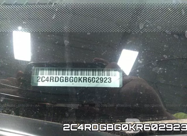 2C4RDGBG0KR602923 фото 10