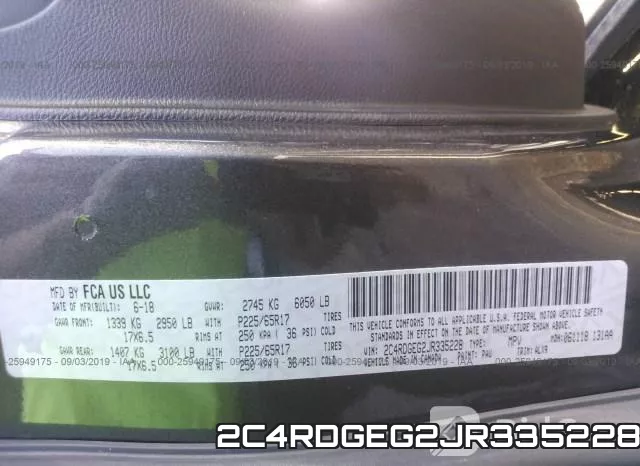 2C4RDGEG2JR335228 фото 10