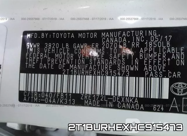 2T1BURHEXHC915473 фото 10