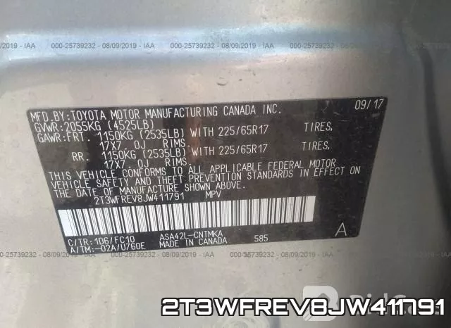 2T3WFREV8JW411791 фото 10