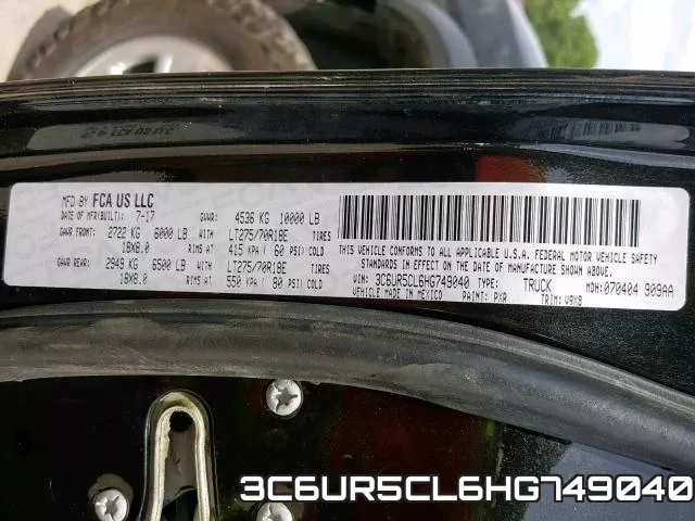 3C6UR5CL6HG749040 фото 2