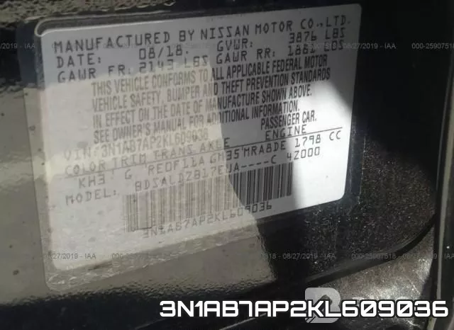 3N1AB7AP2KL609036 фото 10