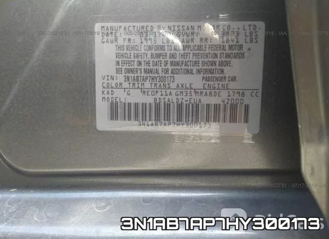 3N1AB7AP7HY300173 фото 10
