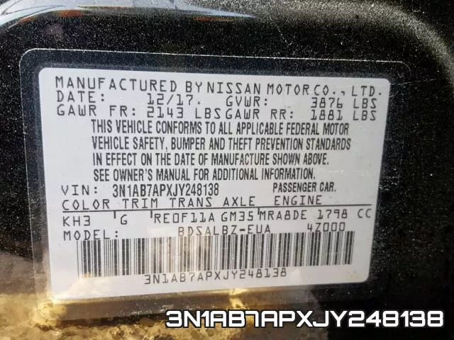 3N1AB7APXJY248138 фото 2
