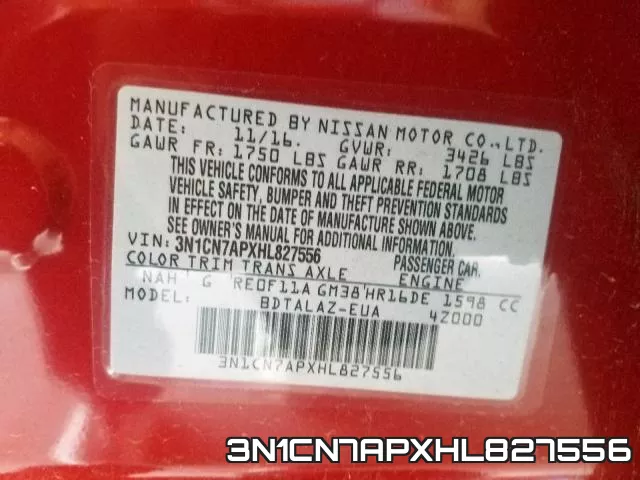 3N1CN7APXHL827556 фото 2
