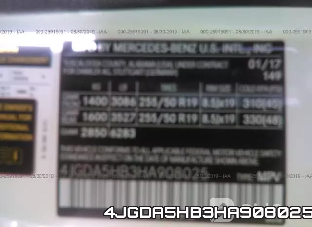 4JGDA5HB3HA908025 фото 10