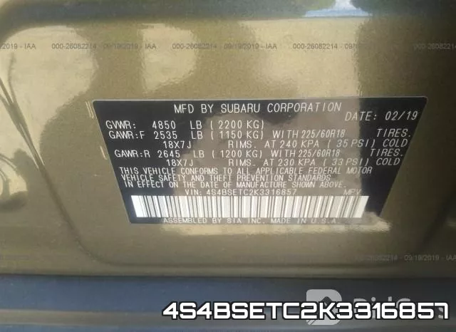 4S4BSETC2K3316857 фото 10