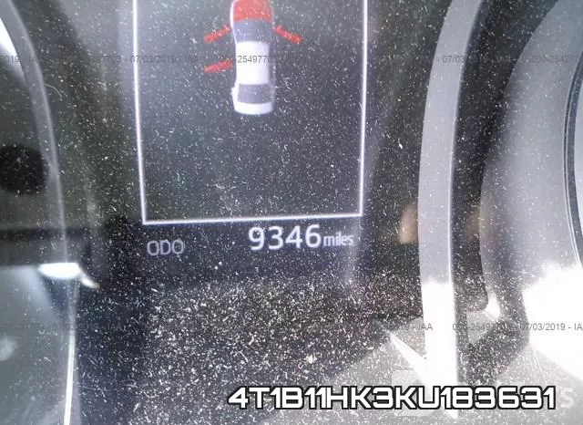 4T1B11HK3KU183631 фото 8