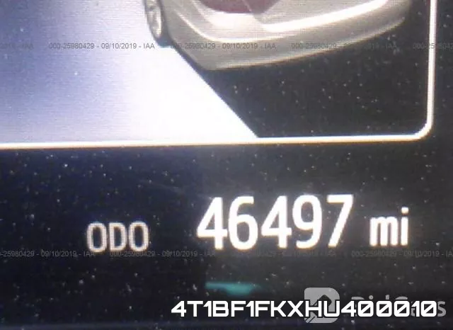 4T1BF1FKXHU400010 фото 8