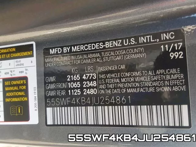 55SWF4KB4JU254861 фото 2