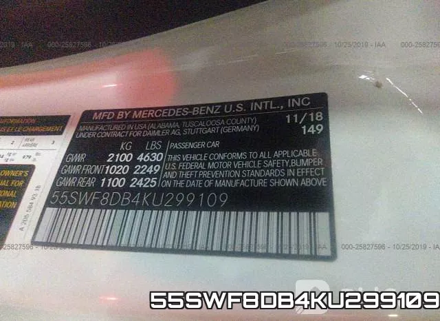 55SWF8DB4KU299109 фото 10