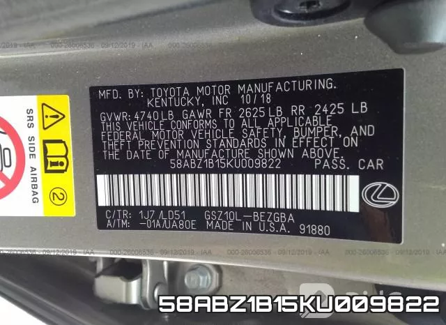 58ABZ1B15KU009822 фото 10