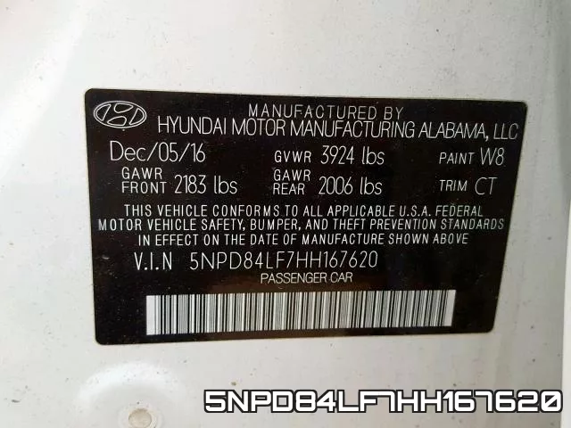 5NPD84LF7HH167620 фото 2