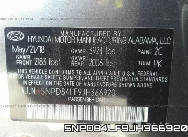 5NPD84LF9JH366920 фото 10