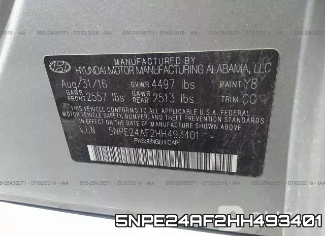 5NPE24AF2HH493401 фото 10
