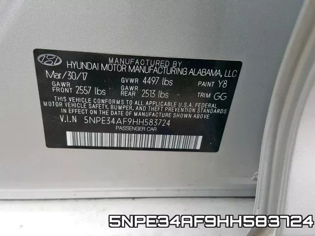 5NPE34AF9HH583724 фото 2