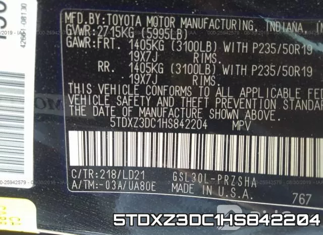 5TDXZ3DC1HS842204 фото 10