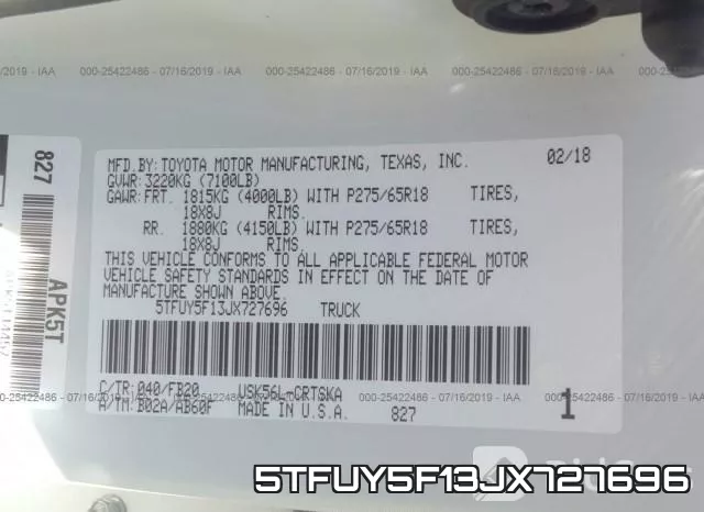 5TFUY5F13JX727696 фото 10