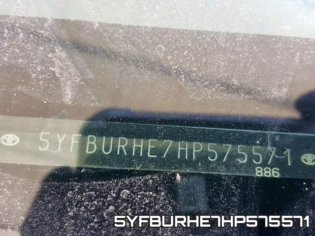 5YFBURHE7HP575571 фото 2