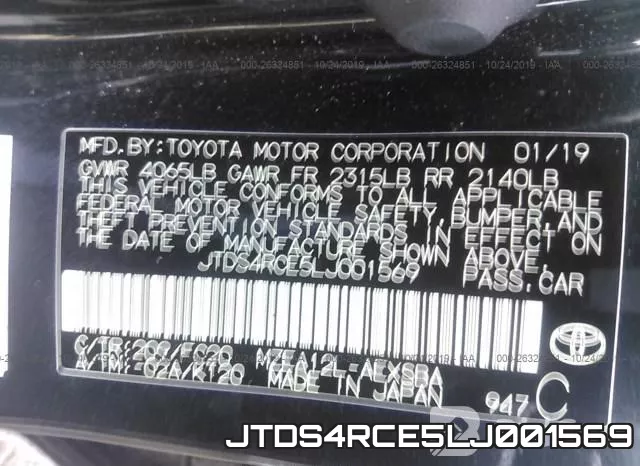 JTDS4RCE5LJ001569 фото 10