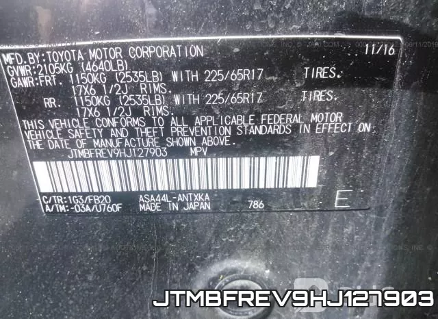 JTMBFREV9HJ127903 фото 10