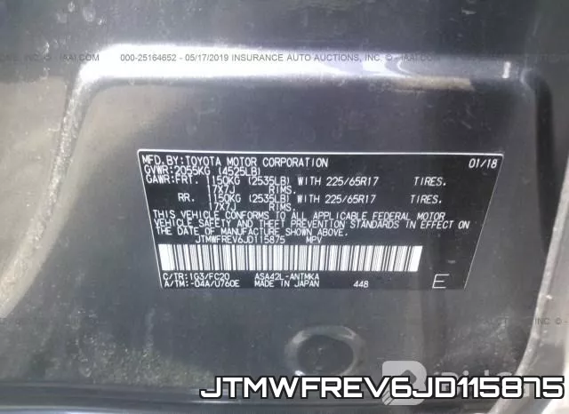 JTMWFREV6JD115875 фото 10