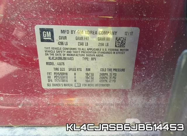 KL4CJASB6JB614453 фото 10