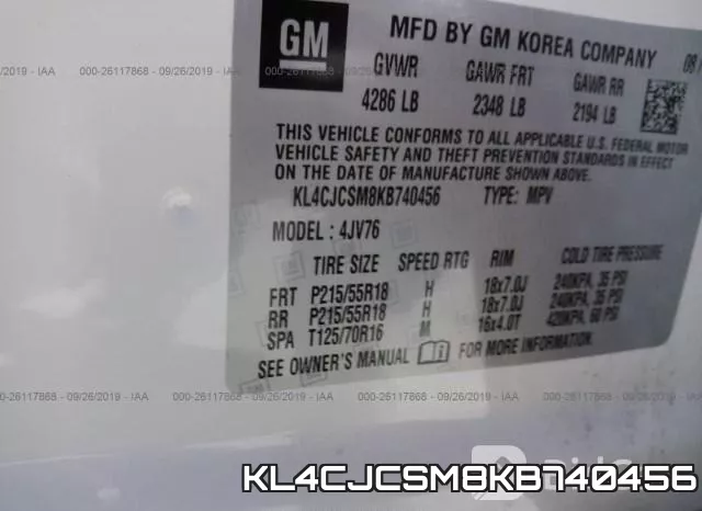 KL4CJCSM8KB740456 фото 10