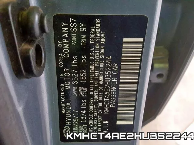 KMHCT4AE2HU352244 фото 2