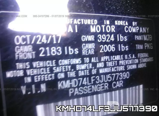 KMHD74LF3JU577390 фото 10