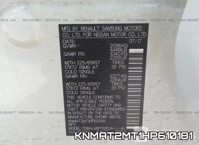 KNMAT2MT1HP610181 фото 10