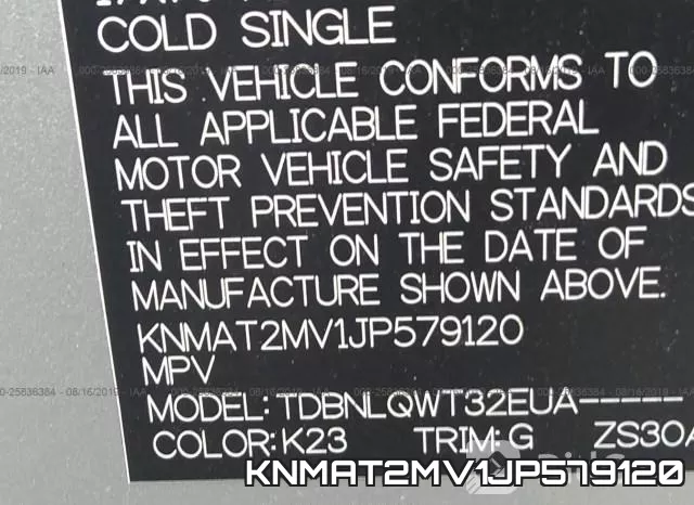 KNMAT2MV1JP579120 фото 10