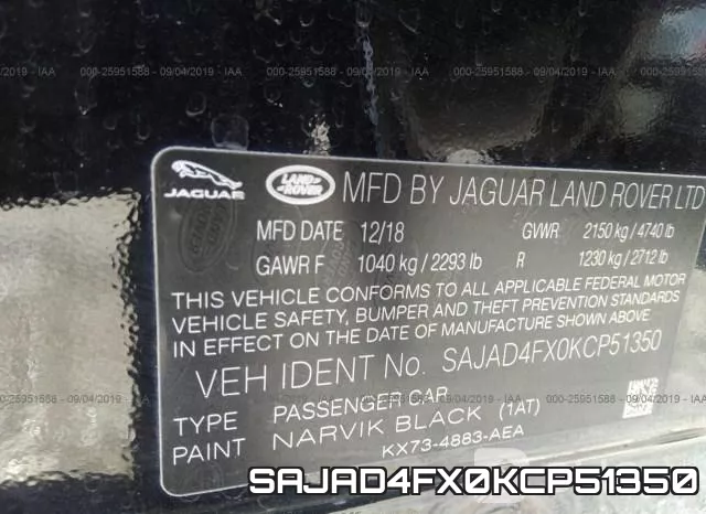 SAJAD4FX0KCP51350 фото 10