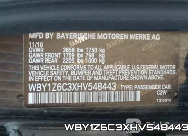 WBY1Z6C3XHV548443 фото 10