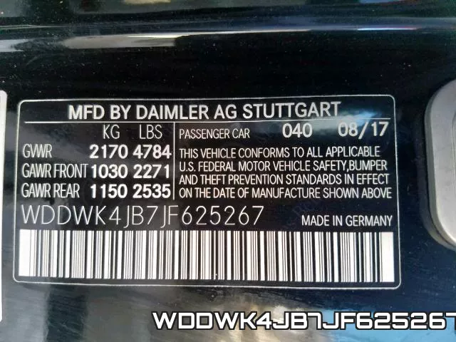 WDDWK4JB7JF625267 фото 2