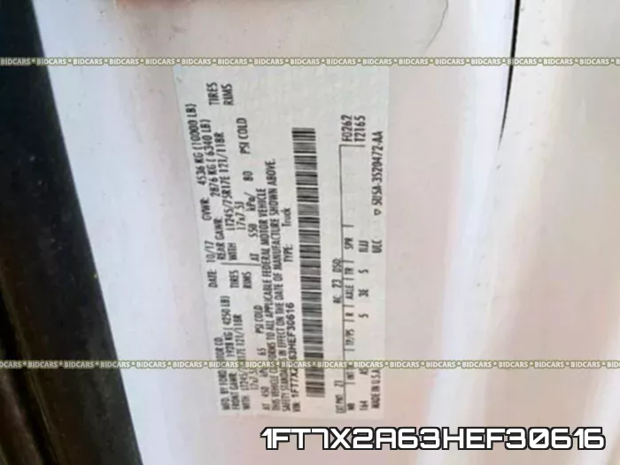 1FT7X2A63HEF30616 фото 2