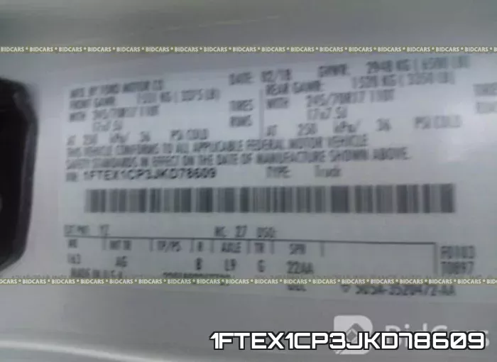 1FTEX1CP3JKD78609 фото 10