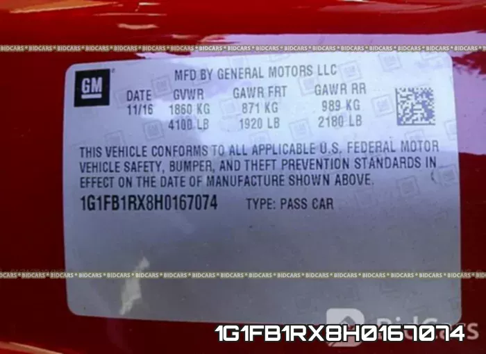 1G1FB1RX8H0167074 фото 10
