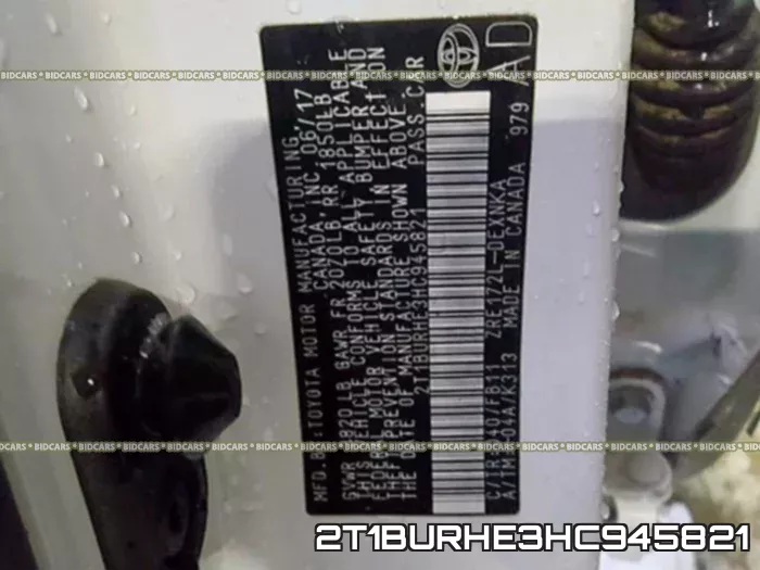2T1BURHE3HC945821 фото 2