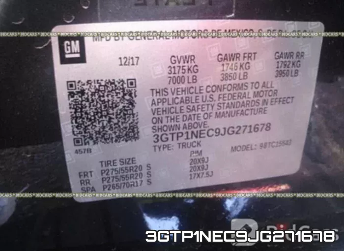 3GTP1NEC9JG271678 фото 10