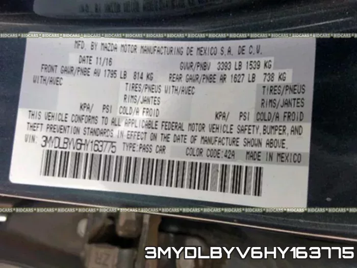 3MYDLBYV6HY163775 фото 2