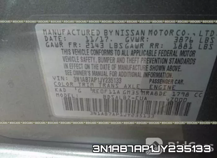 3N1AB7AP1JY235133 фото 10