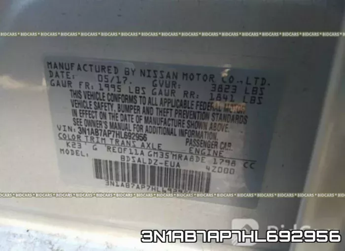 3N1AB7AP7HL692956 фото 10