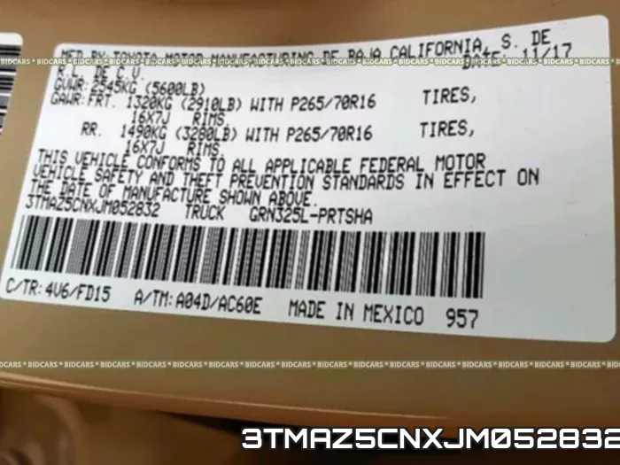 3TMAZ5CNXJM052832 фото 2