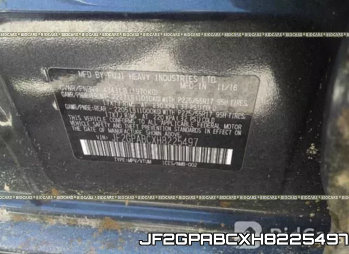 JF2GPABCXH8225497 фото 10