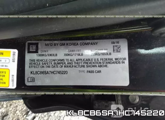 KL8CB6SA7HC745220 фото 10