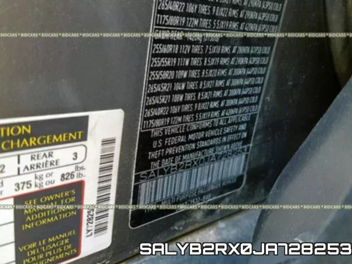SALYB2RX0JA728253 фото 2