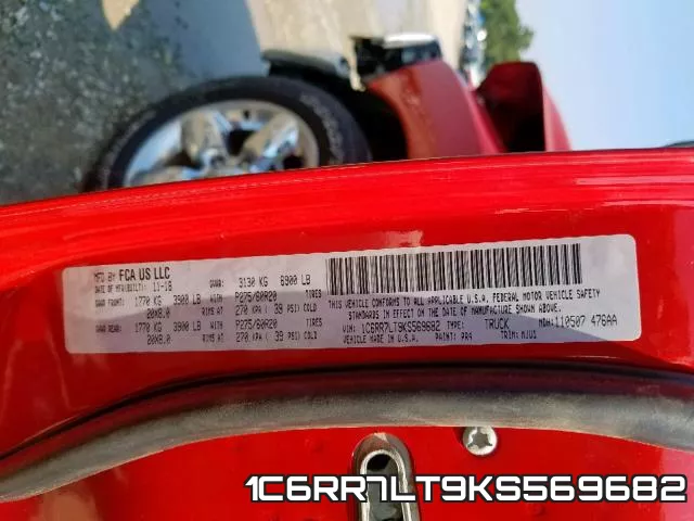 1C6RR7LT9KS569682 фото 2
